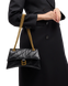 Cумка Balenciaga Crush Small Chain Bag in Black Quilted Leather/Gold Chain 18018 фото 3