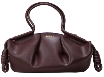 Сумка Loewe Paseo Small Tote Bag in Burgundy Leather Premium Quality 1693 фото