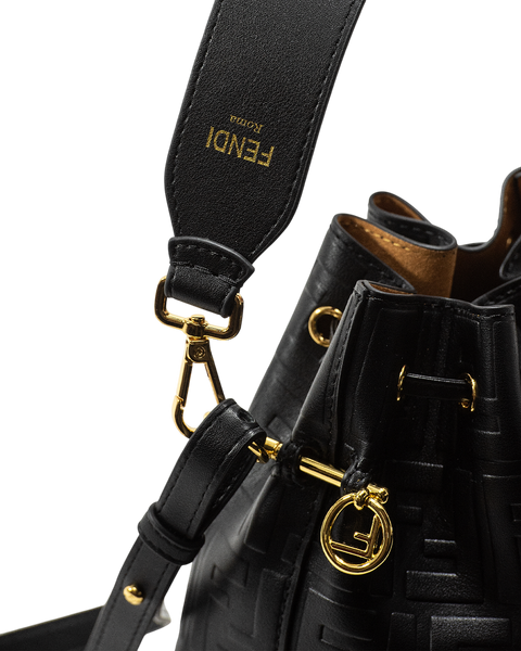 Сумка Fendi Mon Tresor Bucket Bag Leather Black 0243 фото
