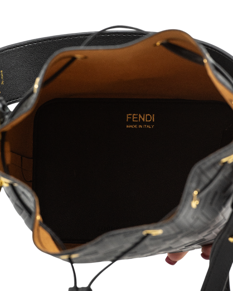 Сумка Fendi Mon Tresor Bucket Bag Leather Black 0243 фото