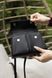 Сумка JW PEI Elise Top-Handle Bag in Black Leather/Palladium Hardware 0443 фото 6