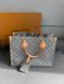 Cумка Louis Vuitton OnTheGo MM in Washed Gray Monogram Denim 76840 фото 2