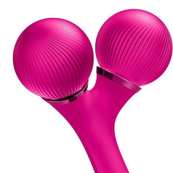 Електронний ультразвуковий ролик для обличчя та тіла Geske Sonic Facial&Body Roller 4in1 Magenta 0031 фото