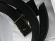 Ремінь Loewe Anagram Belt in Pebble Grain Calfskin Black/Gold 66129 фото 4