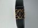 Ремінь Loewe Anagram Belt in Pebble Grain Calfskin Black/Gold 66129 фото 3