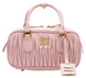 Сумка Miu Miu Arcadie Matelass&eacute; Nappa Regular Leather Bag in Powder Pink 451 фото 1