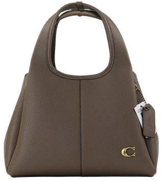 Сумка Coach Lana Shoulder Bag in Polished Pebble Leather Dark Stone 0511 фото