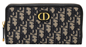 Гаманець Christian Dior 30 Montaigne Wallet Blue Oblique Jacquard 88166 фото