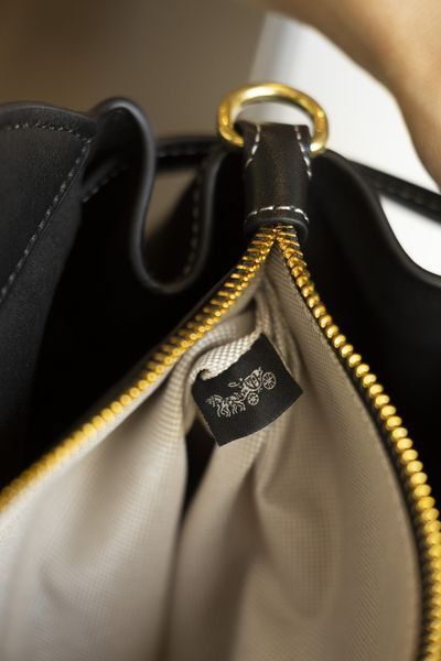 Сумка Coach Soft Empire Carryall Bag 35 in Black Leather/Brass Hardware 0547 фото
