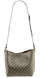 Сумка Gucci GG Emblem Medium Bucket Bag in Beige and Dark Brown New GG Monogram Coated Canvas 0411 фото 2