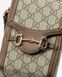 Сумка Gucci Horsebit 1955 Mini Bag in Brown/Beige GG Supreme Canvas/Gold Hardware 136 фото 6