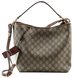 Сумка Gucci GG Emblem Medium Bucket Bag in Beige and Dark Brown New GG Monogram Coated Canvas 0411 фото 1
