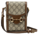Сумка Gucci Horsebit 1955 Mini Bag in Brown/Beige GG Supreme Canvas/Gold Hardware 136 фото 1