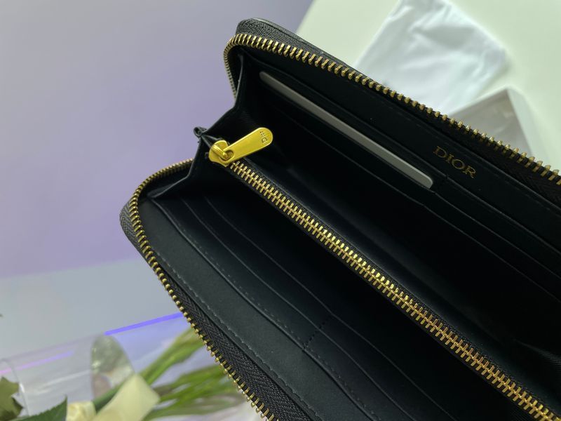 Гаманець Christian Dior 30 Montaigne Wallet Blue Oblique Jacquard 88166 фото