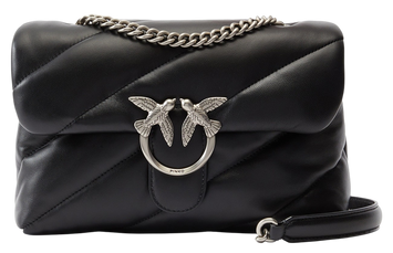 Сумка Pinko Baby Love Bag Puff Maxi Quilt Black/Silver 0246 фото