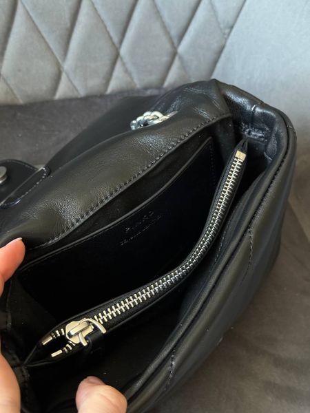 Сумка Pinko Baby Love Bag Puff Maxi Quilt Black/Silver 0246 фото