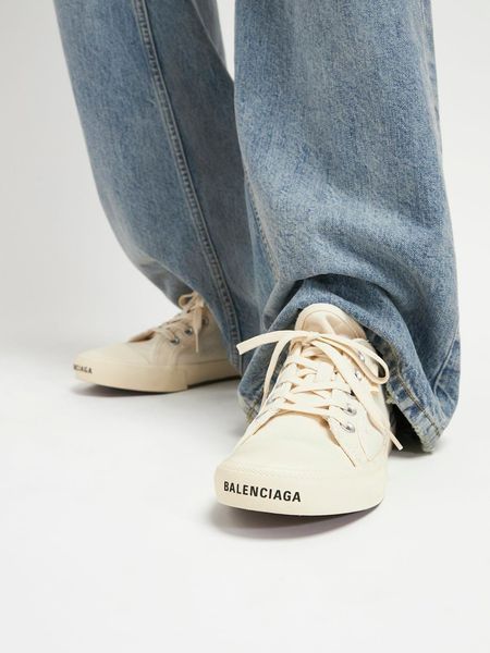 Жіночі кеди Balenciaga Paris Low-Top Sneakers in Ivory Canvas Premium 36 94256 фото