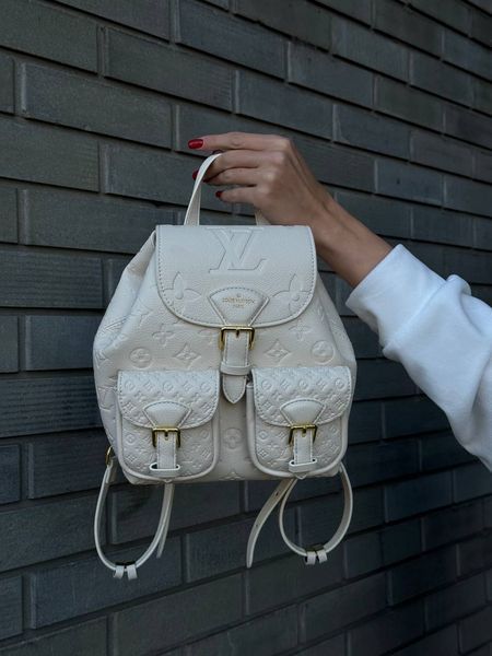 Рюкзак Louis Vuitton Backup Monogram Empreinte Leather Milk 7351 фото