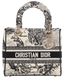 Сумка Dior Medium Lady D-Lite Bag Ivory & Black Embroidered Toile de Jouy Zodiac/Gold Hardware 0391 фото 1