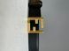 Ремінь Fendi Black Leather Belt with Gold Buckle 66127 фото 6