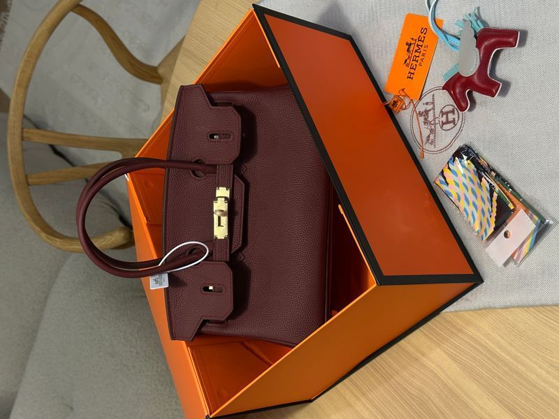 Сумка Hermes Birkin 30 in Bordeaux Togo/Gold Hardware 012611 фото