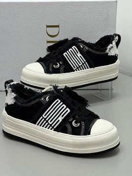 Кеди Dior Walk'n' Platform Sneakers Black/White 37 0904 фото