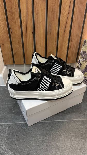 Кеди Dior Walk'n' Platform Sneakers Black/White 37 0904 фото