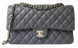 Сумка Chanel Classic Medium Double Flap Bag in Dark Grey Caviar Leather/Gold Hardware 611 фото 1