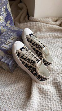 Жіночі кеди Dior Walk'N'Dior Low-Top Sneaker Deep Blue Oblique Embroidered Cotton Premium 37 7652 фото