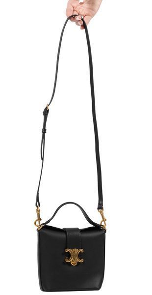 Сумка Celine Louise Small Bucket Bag in Black Smooth Calfskin/Gold Hardware 0423 фото