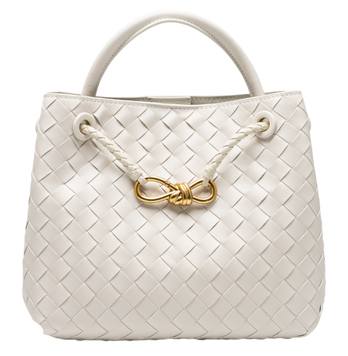 Сумка Bottega Veneta Andiamo Small Bag in Sea Salt Intrecciato Leather 991249 фото