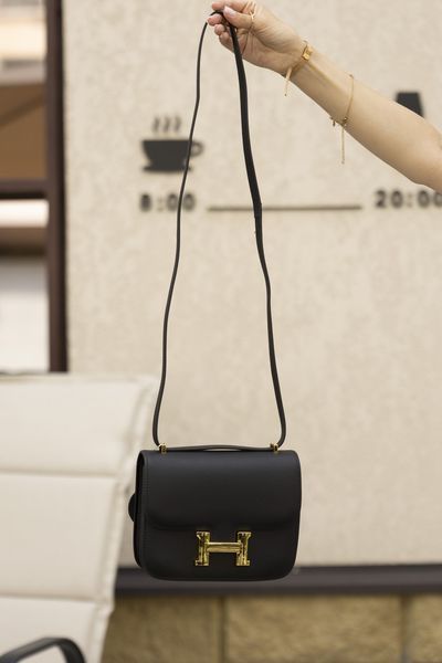 Сумка Hermes Constance 19 Mini Bag in Black Epsom Leather/Gold Hardware 0263 фото