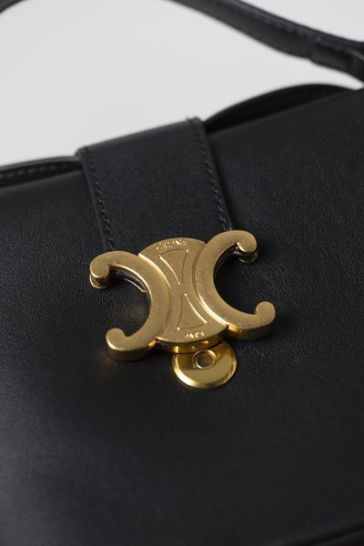 Сумка Celine Louise Small Bucket Bag in Black Smooth Calfskin/Gold Hardware 0423 фото
