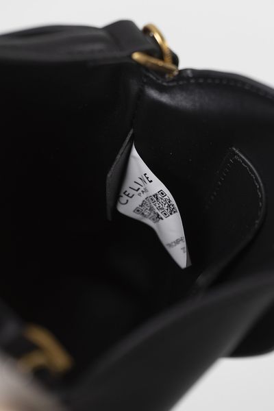 Сумка Celine Louise Small Bucket Bag in Black Smooth Calfskin/Gold Hardware 0423 фото