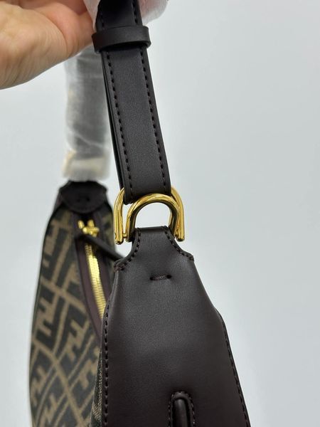 Сумка Fendi Fendigraphy Small Bag in Brown FF Jacquard Fabric 99793 фото