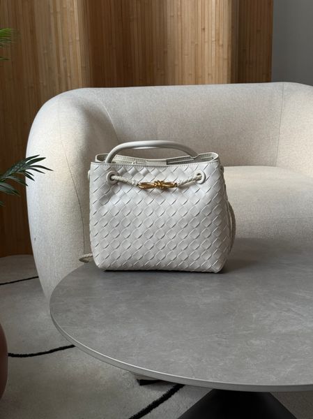 Сумка Bottega Veneta Andiamo Small Bag in Sea Salt Intrecciato Leather 991249 фото