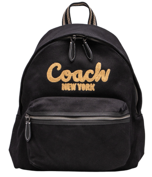 Рюкзак Coach Cargo Backpack in Signature Denim Black/Brown 991018 фото
