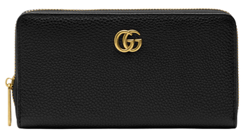 Гаманець Gucci Marmont Zipper Wallet Black/Gold 88147 фото