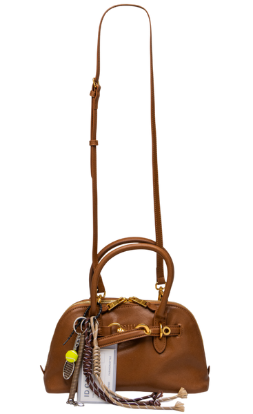 Cумка Miu Miu Aventure Nappa Leather Top-handle Small Bag in Brown 453 фото