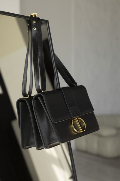 Сумка Dior 30 Montaigne Bag in Black Calfskin 0367 фото