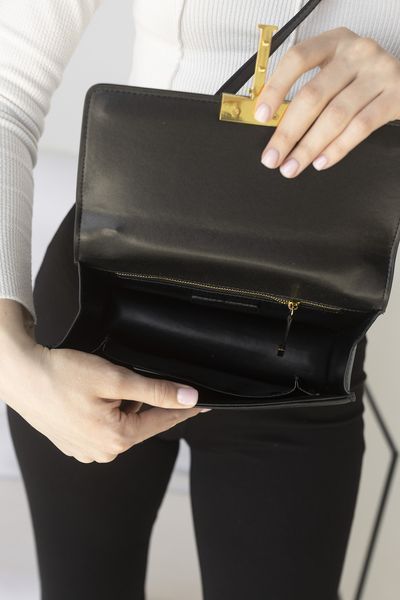 Сумка Dior 30 Montaigne Bag in Black Calfskin 0367 фото