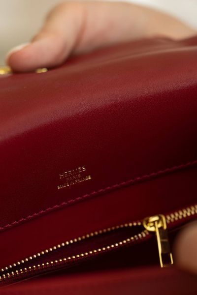 Сумка Hermes Kelly Sellier 25 in Rojo Tweed and Leather/Gold Hardware 135 фото