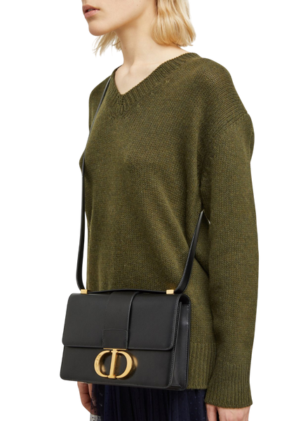 Сумка Dior 30 Montaigne Bag in Black Calfskin 0367 фото
