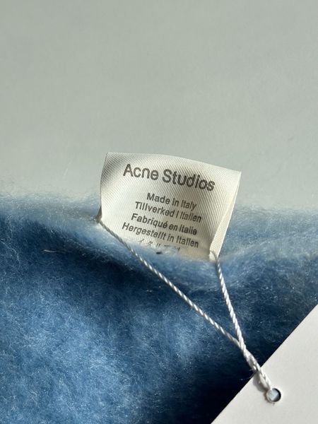 Шарф Acne Studio Mohair Checked Scarf White/Grey/Blue 55005 фото