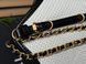 Сумка Chanel Small Shopping Tote Bag in Braided Raffia-Effect Canvas/Calfskin/Gold-Tone Metal 0516 фото 5