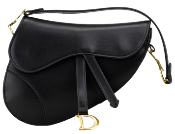 Сумка Dior Saddle Bag with Strap in Black Ultra Matte Calfskin 0376 фото