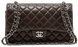 Сумка Chanel Classic 2.55 Medium Double Flap in Chocolate Leather/Silver Hardware 139 фото 1