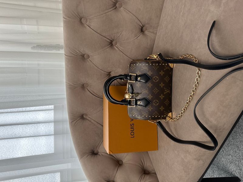 Сумка Louis Vuitton Speedy Trunk 20 in Monogram Reverse Canvas 7454 фото