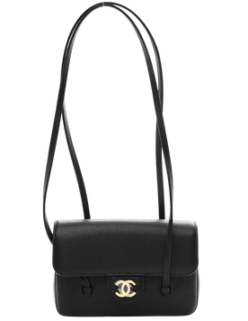 Сумка Chanel Preppy Coco Small Bag in Black Grained Shiny Calfskin & Gold-Tone Metal 0505 фото
