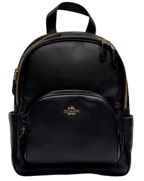 Рюкзак Coach Mini Court Black Pebbled Leather Shoulder Backpack Bag 99200 фото
